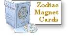 Zodiac Sign Fridge Magnet and Card